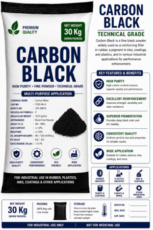 Carbon Black 30 Kg Supplier in India | Industrial Pigment & Filler Chemical